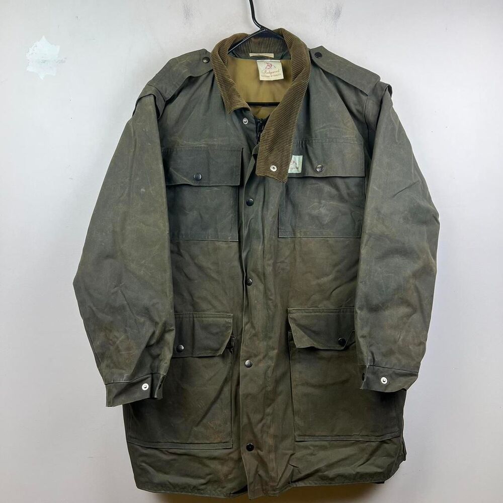 Vintage Redgewood Waxed Cotton OilSkin Jacket  Size M